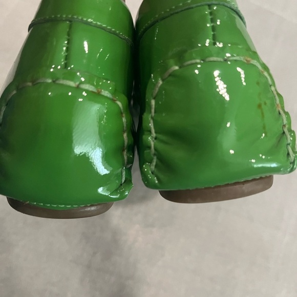 [10.5]Franco Sarto A Milicent Green Patent Leather Flat Loafer - Picture 4 of 8
